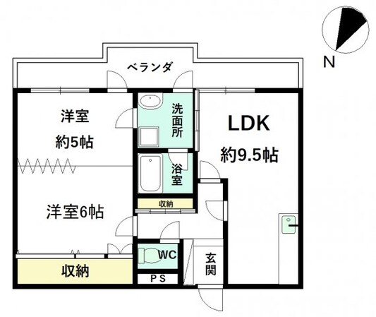 大泉駅 徒歩15分 3階の物件間取画像